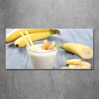 Tableau imprimé sur verre Cocktail de bananes