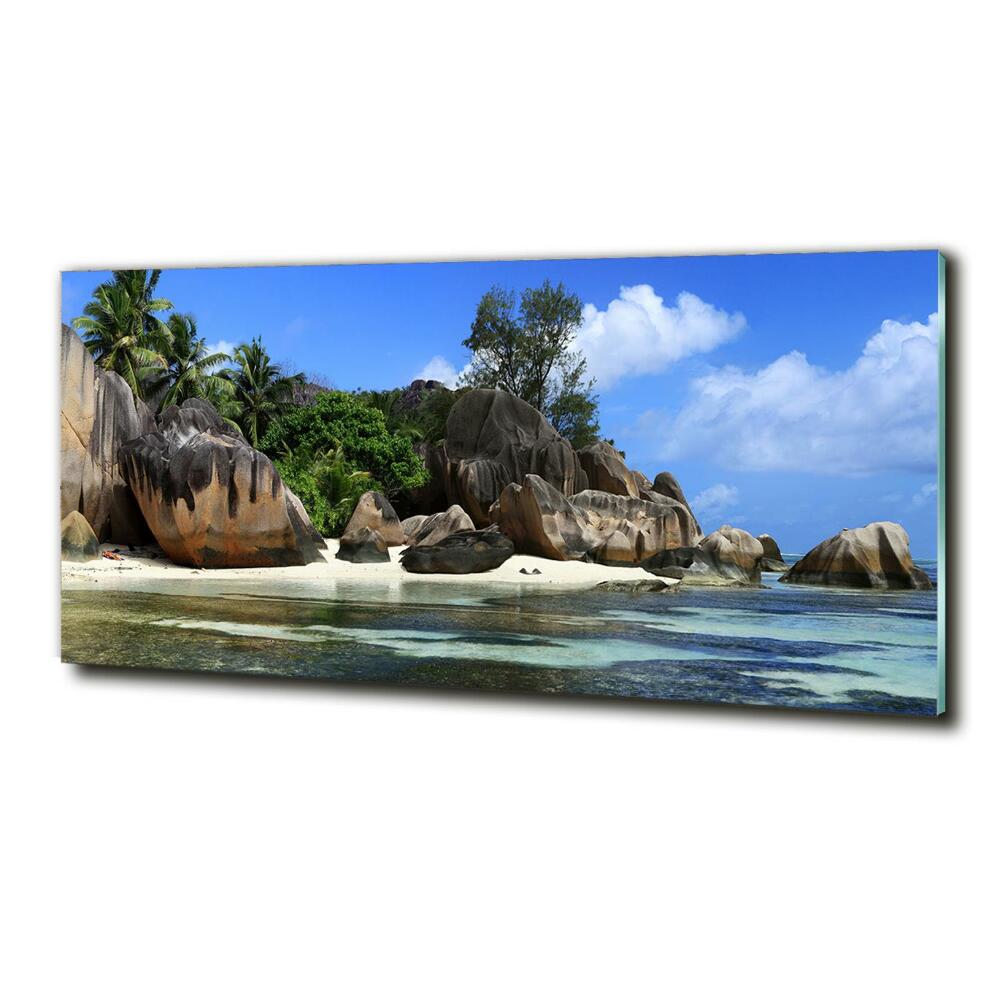 Tableau en verre Panorama des Seychelles