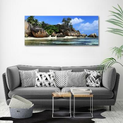 Tableau en verre Panorama des Seychelles