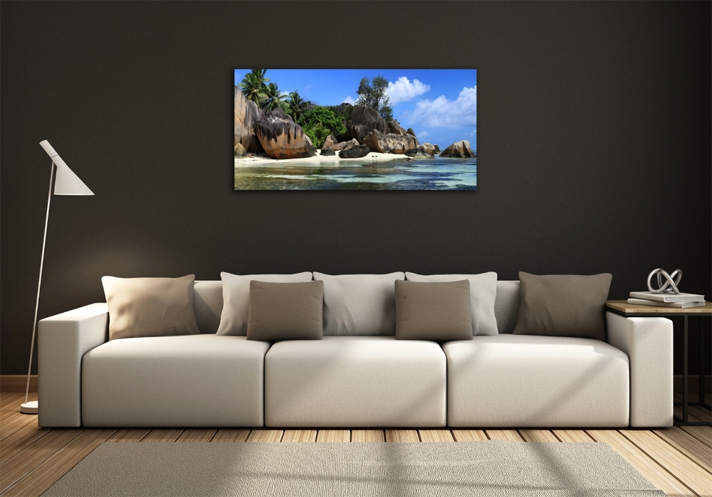 Tableau en verre Panorama des Seychelles