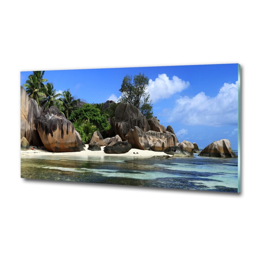 Tableau en verre Panorama des Seychelles