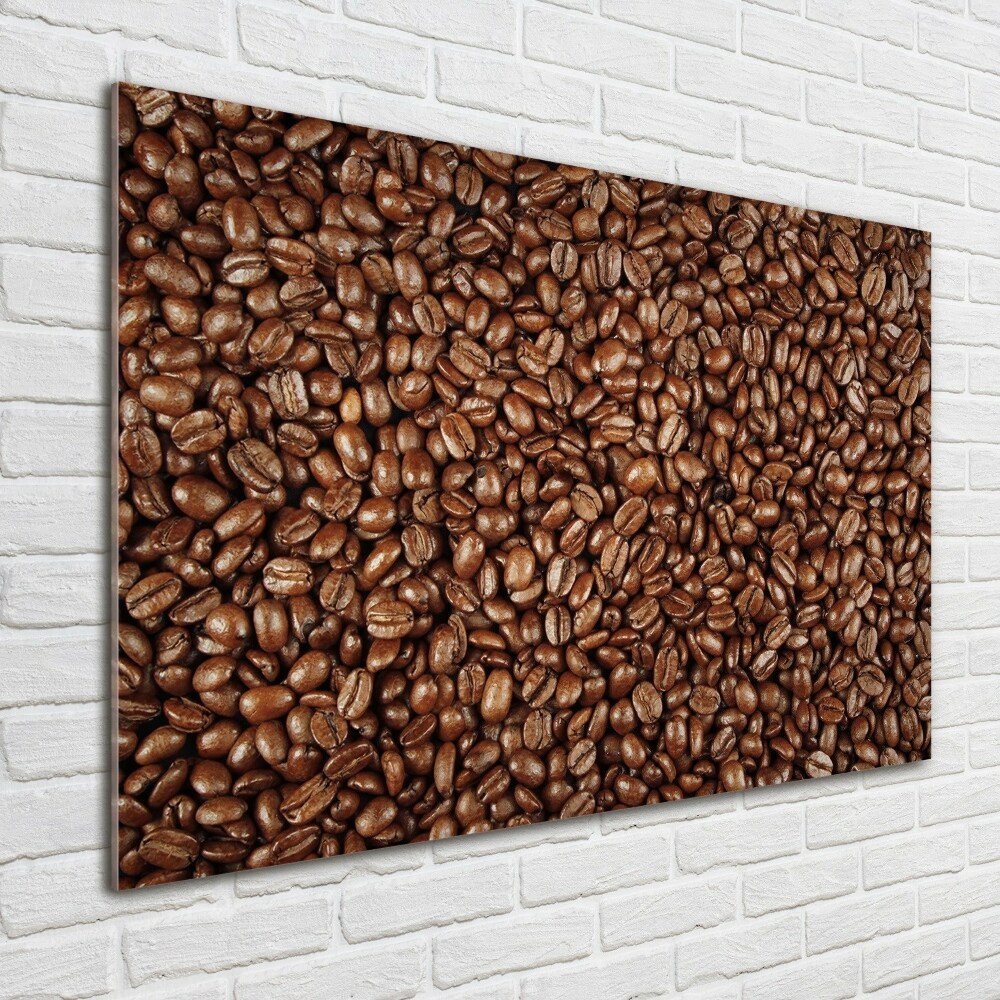 Tableau en verre Motif grain de café