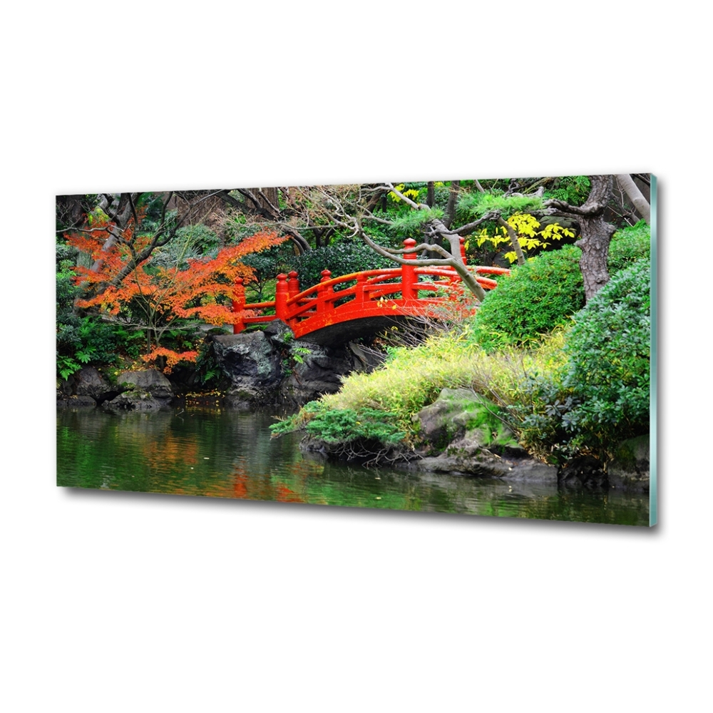 Tableau sur verre Jardin japonais