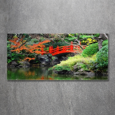 Tableau sur verre Jardin japonais