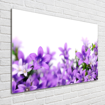 Tableau imprimé sur verre Cloches violettes