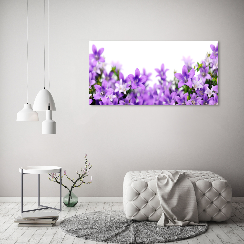 Tableau imprimé sur verre Cloches violettes