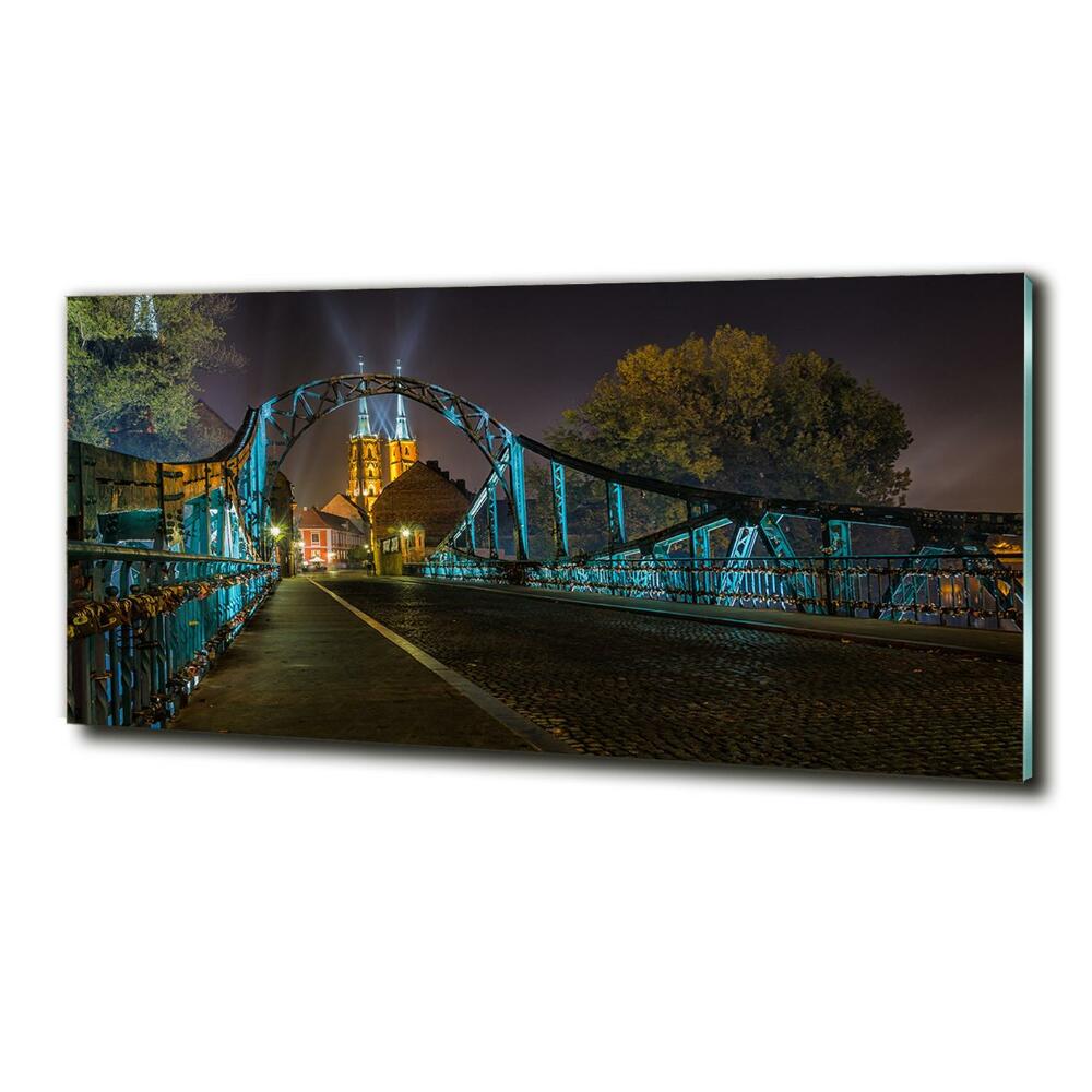 Tableau imprimé sur verre Pont des amoureux