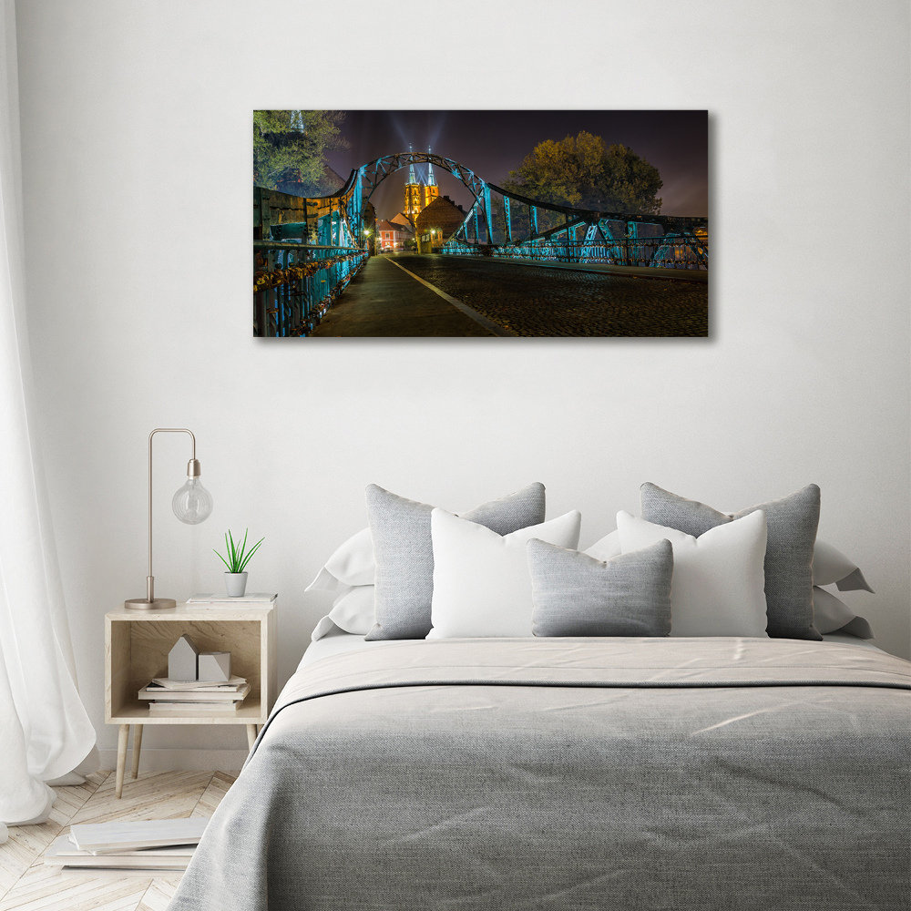 Tableau imprimé sur verre Pont des amoureux