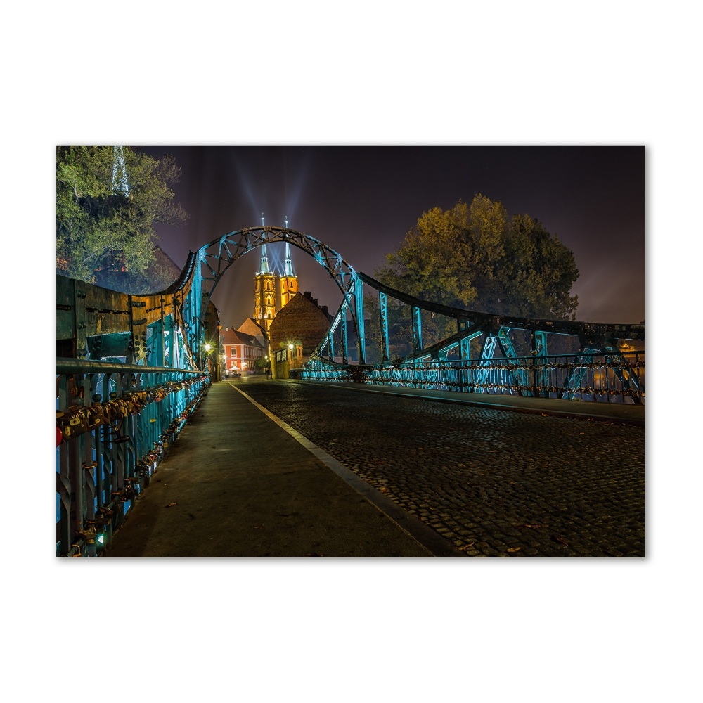 Tableau imprimé sur verre Pont des amoureux