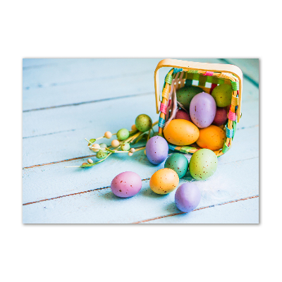 Tableau sur verre Oeufs de Pâques