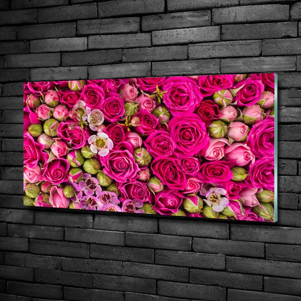 Tableau en verre Roses