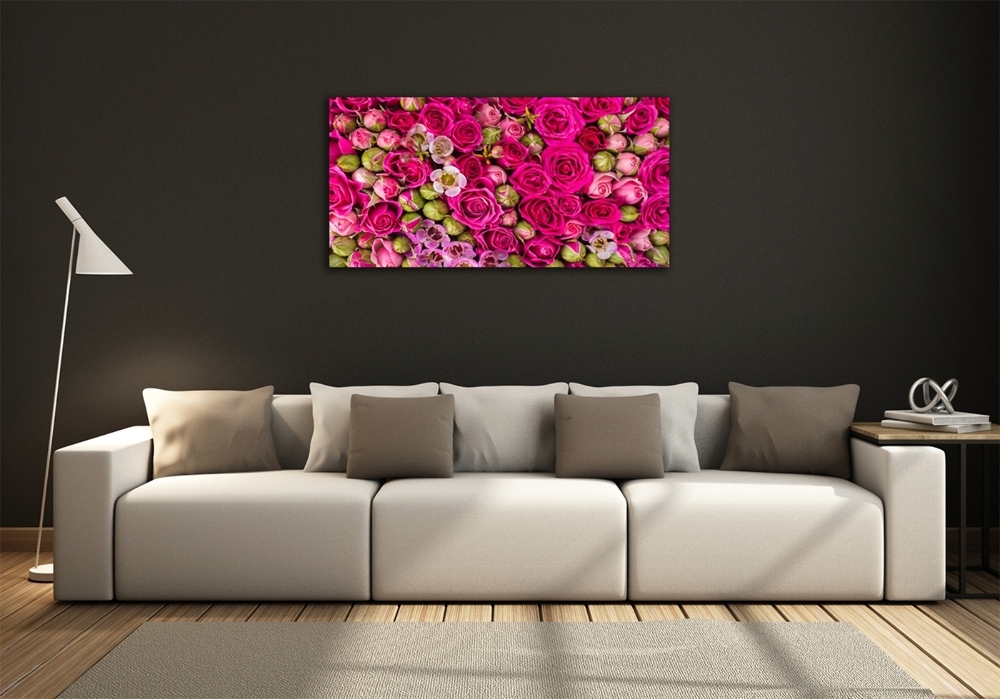 Tableau en verre Roses