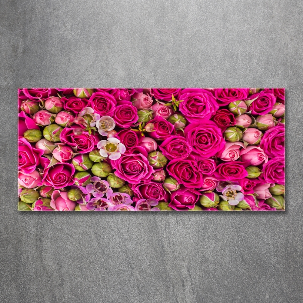 Tableau en verre Roses