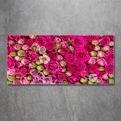 Tableau en verre Roses