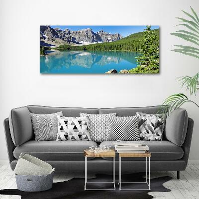 Tableau sur verre Lac de montagne