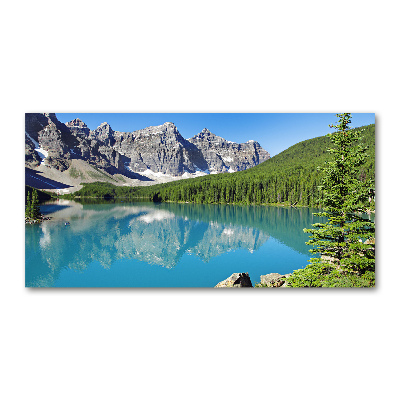 Tableau sur verre Lac de montagne