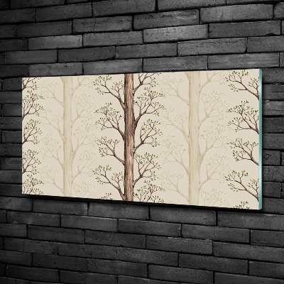 Tableau imprimé sur verre Arbres