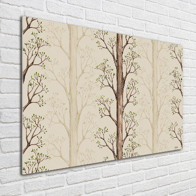 Tableau imprimé sur verre Arbres