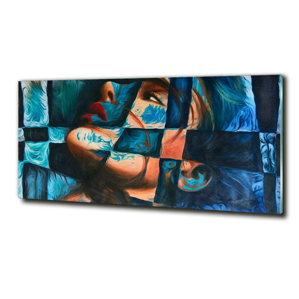 Tableau verre imprimé Femme abstraite