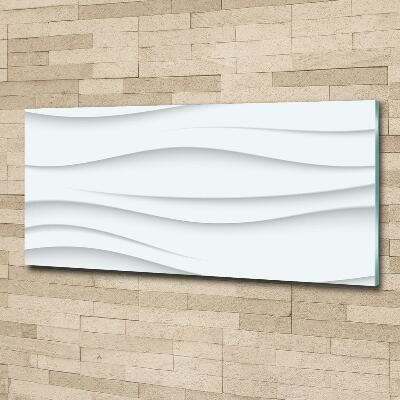 Tableau en verre Fond 3D blanc abstrait