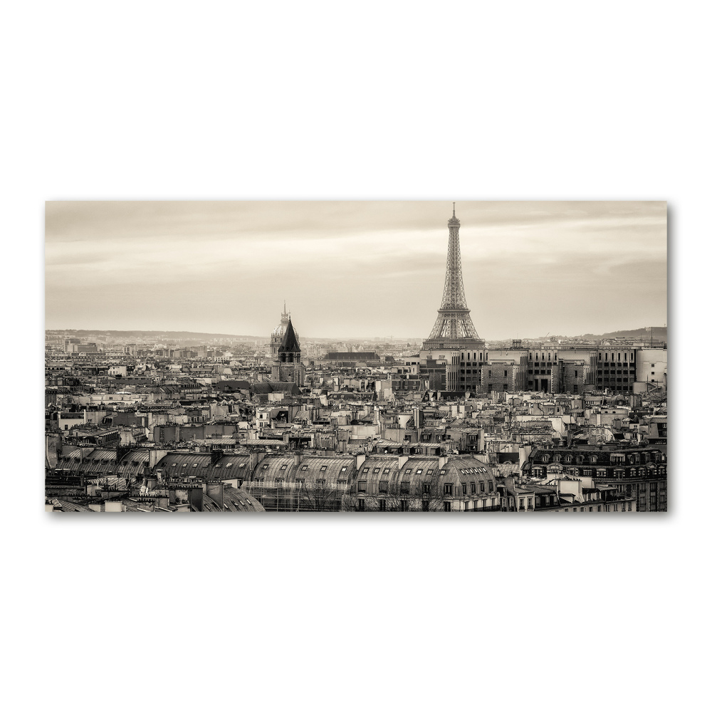 Tableau photo sur verre Tour Eiffel Paris