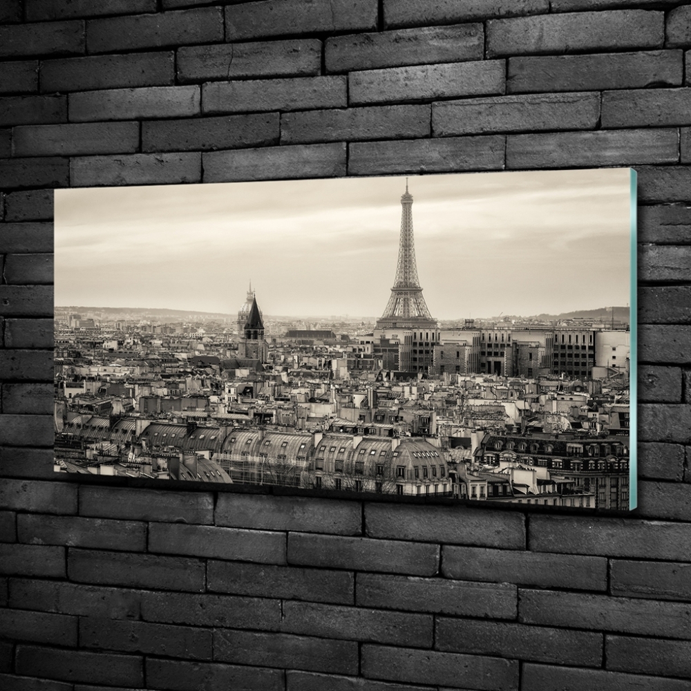 Tableau photo sur verre Tour Eiffel Paris