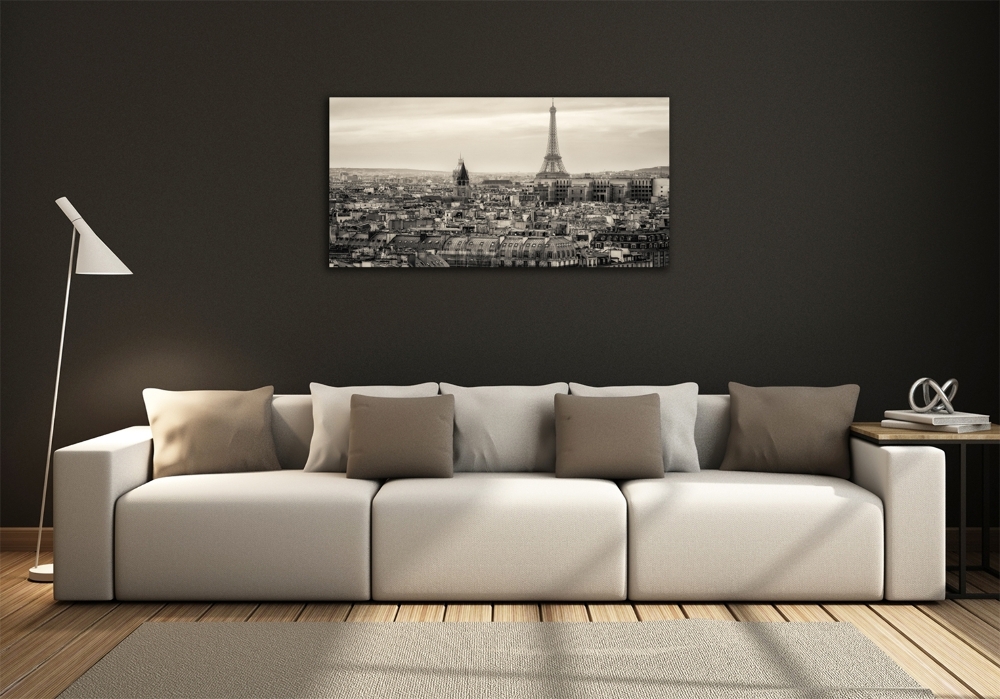 Tableau photo sur verre Tour Eiffel Paris