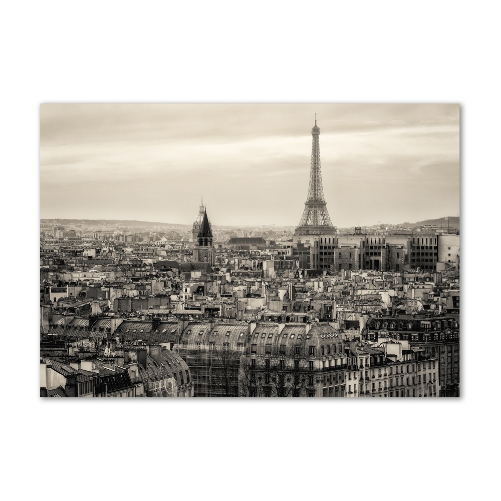 Tableau photo sur verre Tour Eiffel Paris