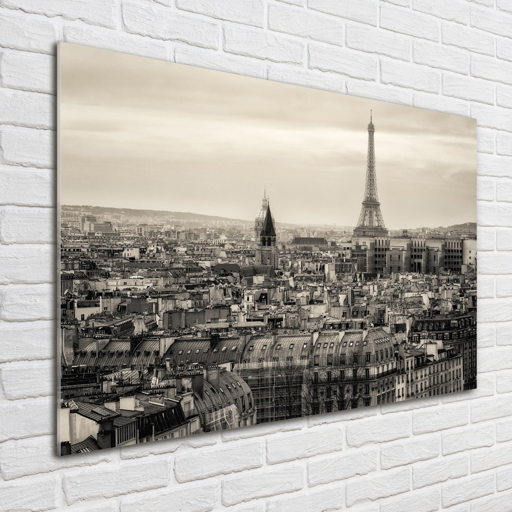 Tableau photo sur verre Tour Eiffel Paris