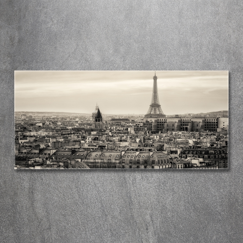 Tableau photo sur verre Tour Eiffel Paris