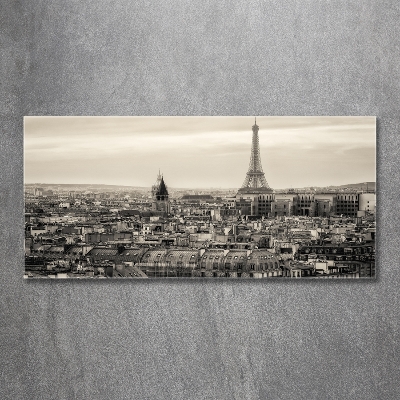 Tableau photo sur verre Tour Eiffel Paris