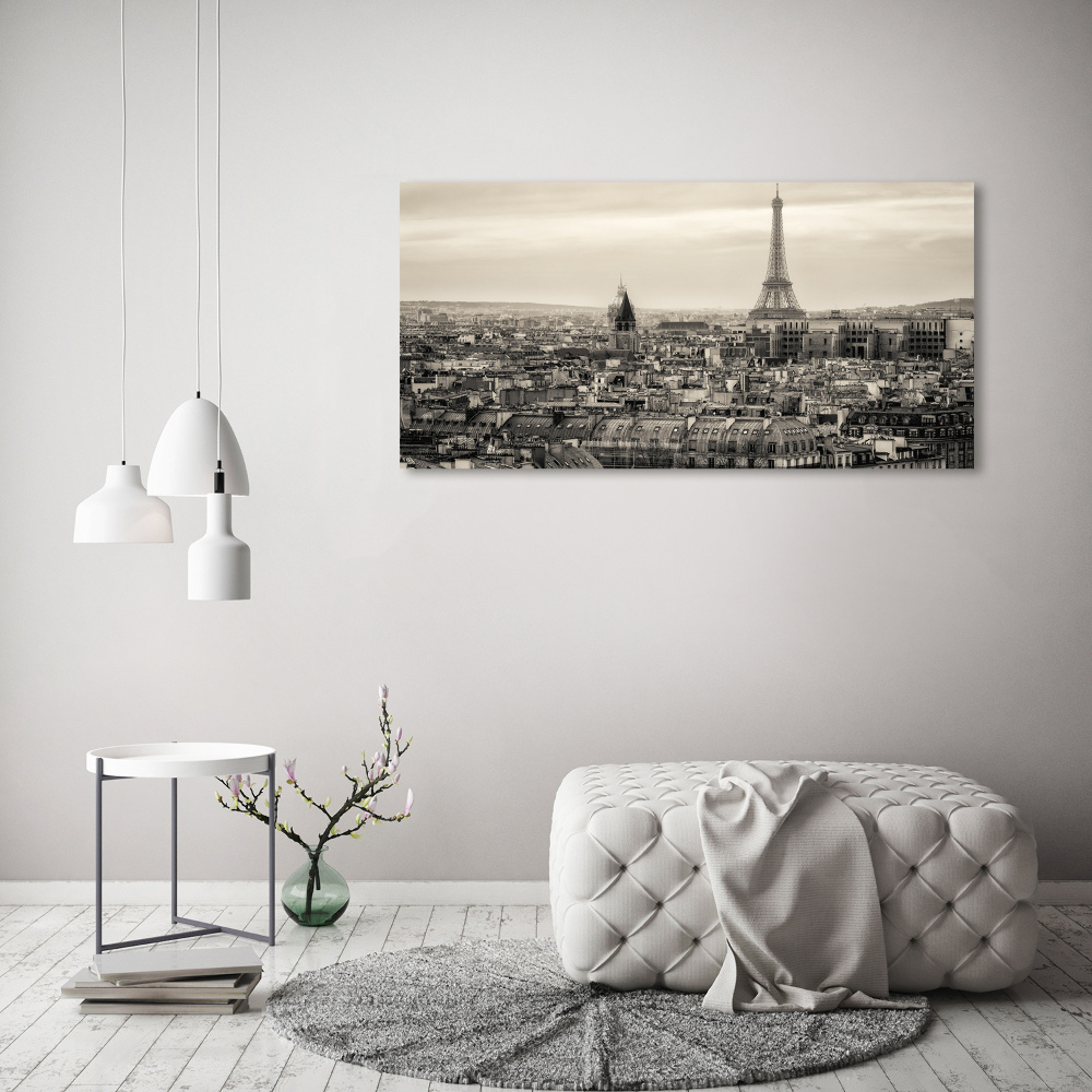 Tableau photo sur verre Tour Eiffel Paris