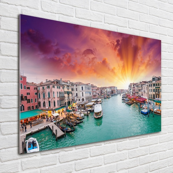 Tableau verre imprimé Venise