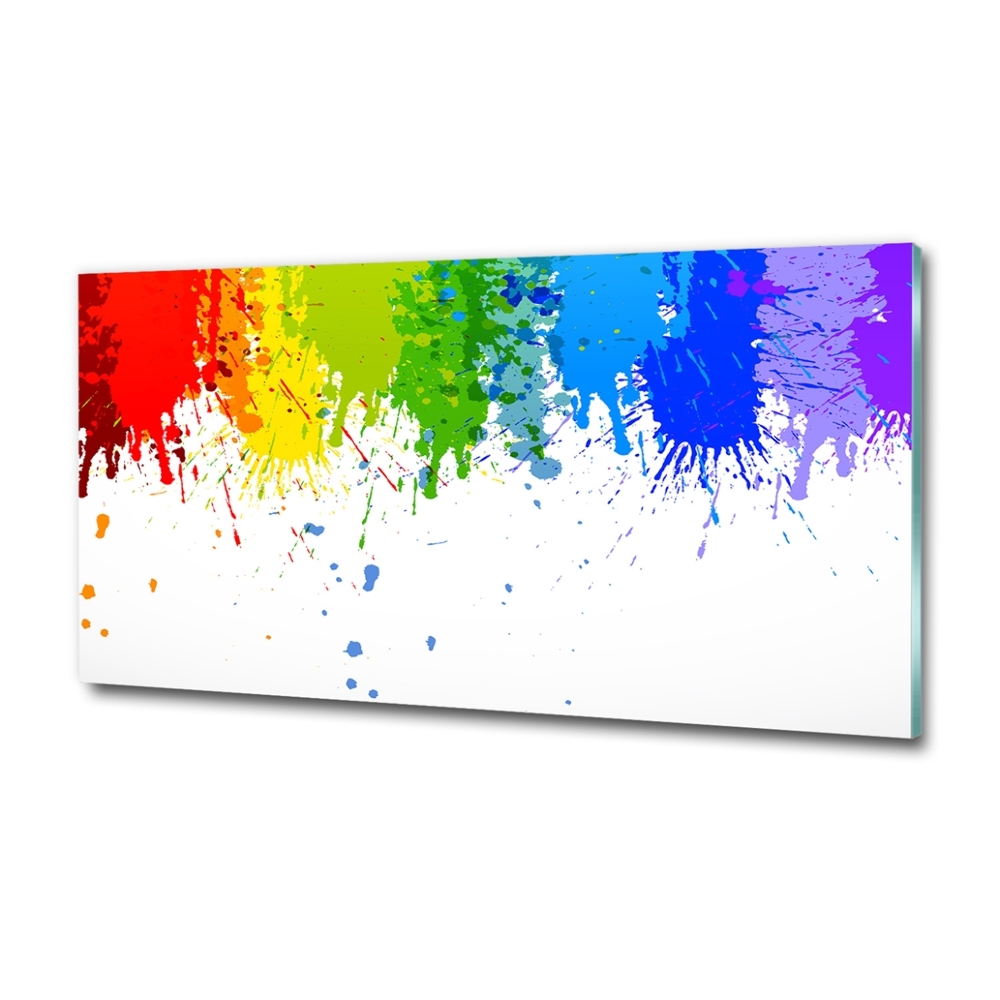 Tableau en verre Taches arc-en-ciel