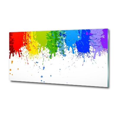 Tableau en verre Taches arc-en-ciel