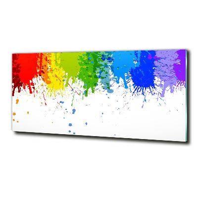 Tableau en verre Taches arc-en-ciel