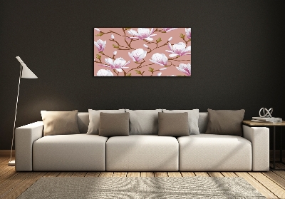 Tableau verre imprimé Magnolia