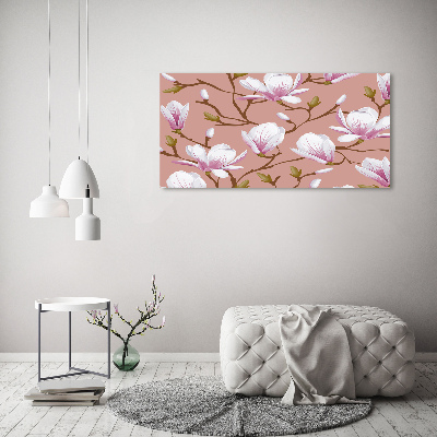 Tableau verre imprimé Magnolia