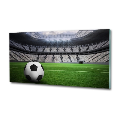 Tableau verre imprimé Football sur le stade