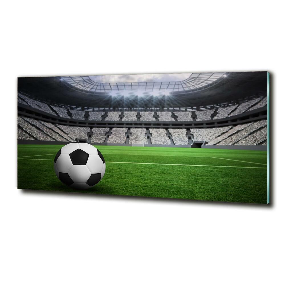 Tableau verre imprimé Football sur le stade