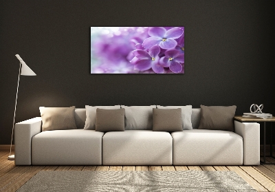 Tableau imprimé sur verre Fleurs de lilas