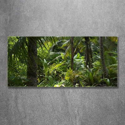 Tableau sur verre Forêt tropicale