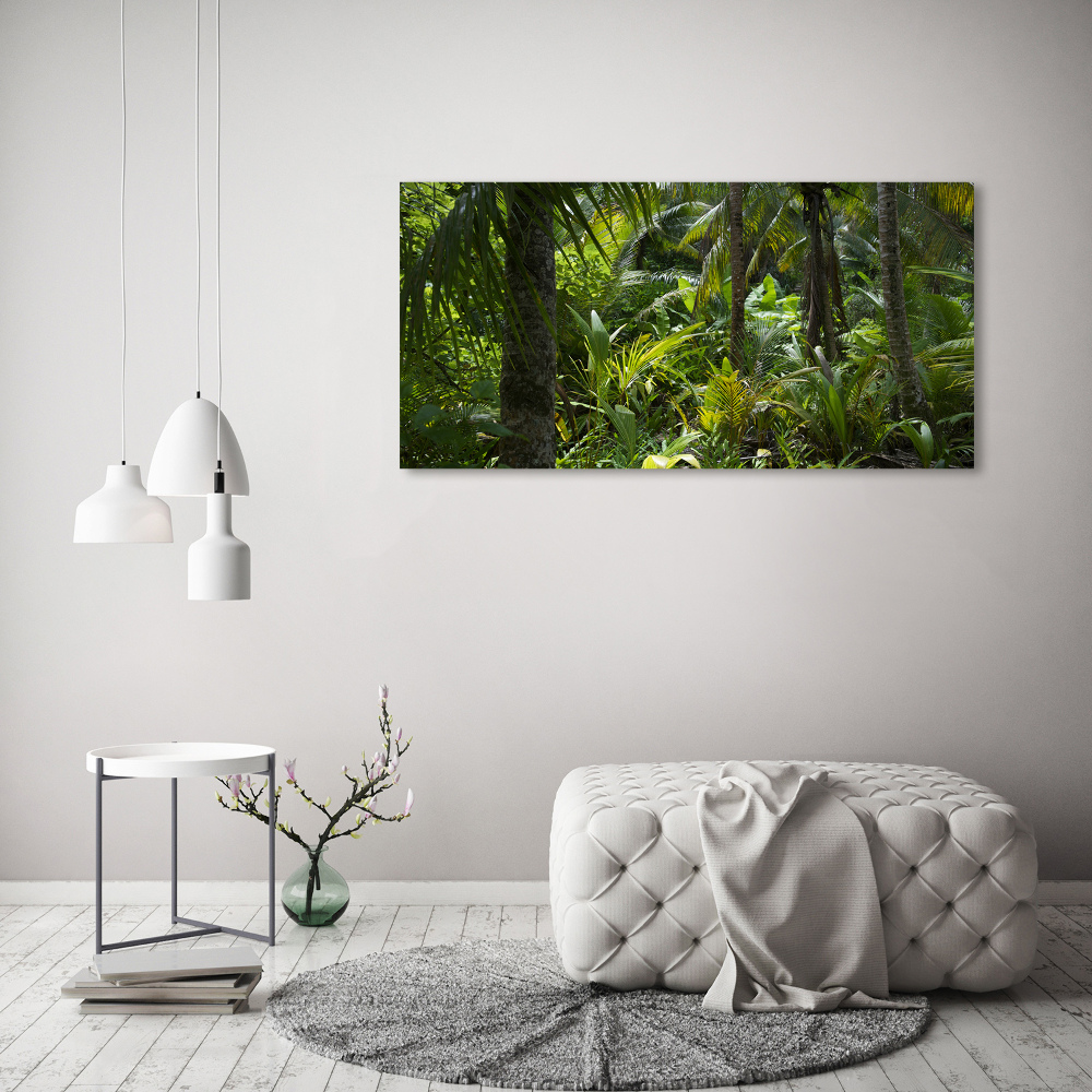 Tableau sur verre Forêt tropicale