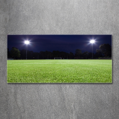 Tableau verre imprimé Terrain de football