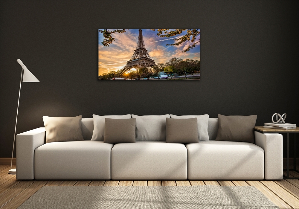 Tableau sur verre Tour Eiffel signe de la France