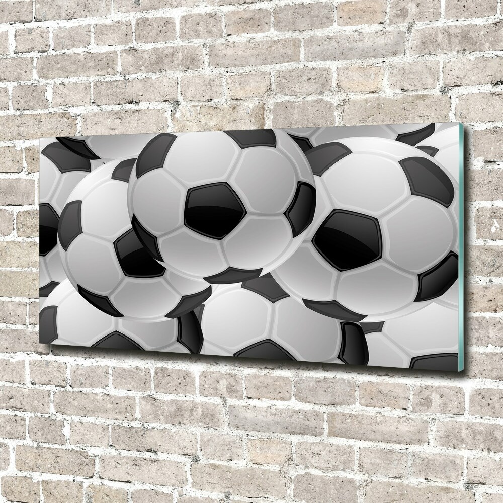 Tableau photo sur verre Football