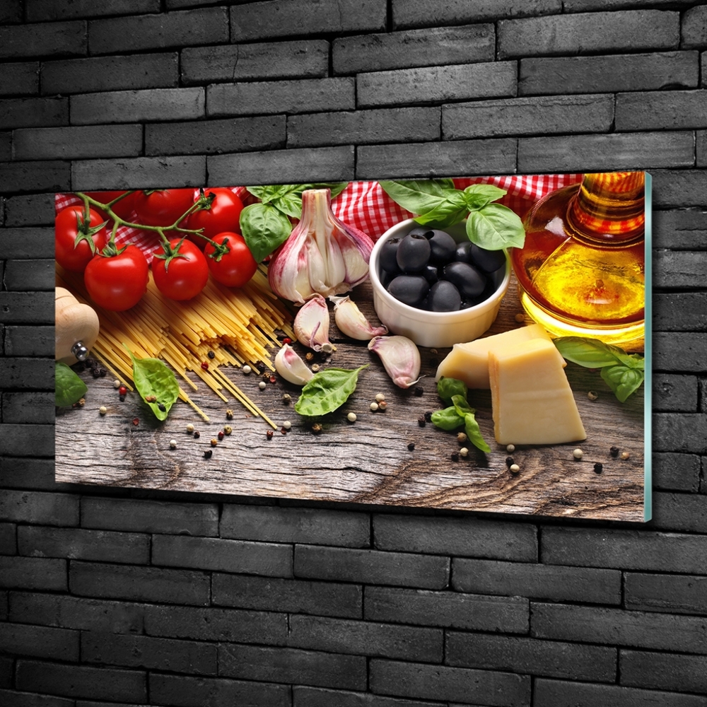 Tableau sur verre Cuisine italienne