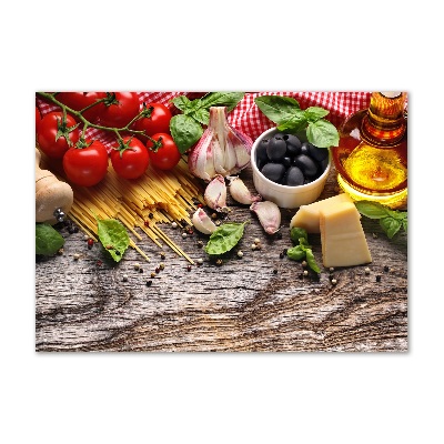 Tableau sur verre Cuisine italienne