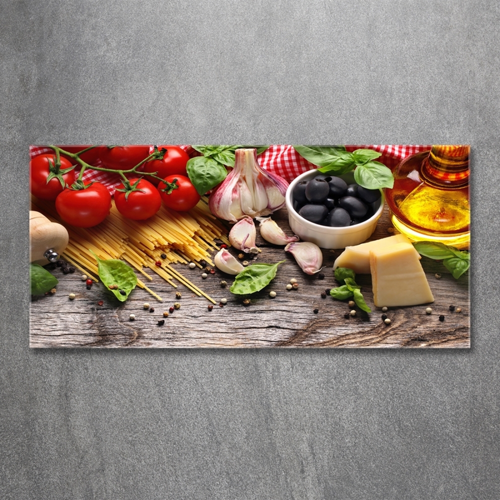 Tableau sur verre Cuisine italienne