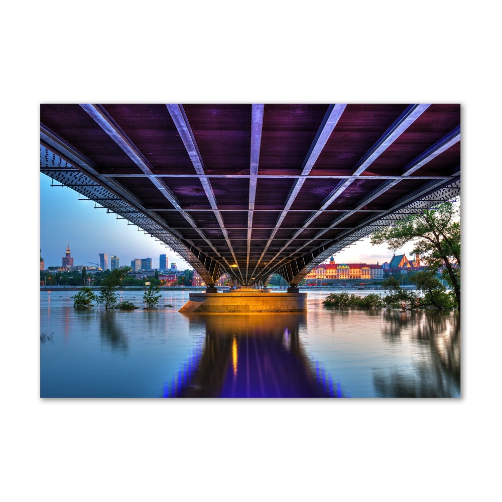 Tableau en verre Pont à Varsovie